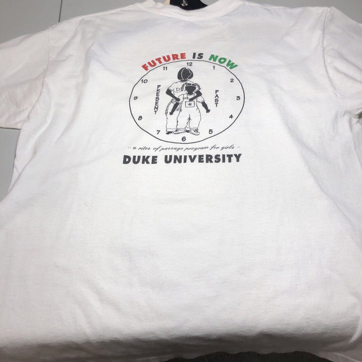 Duke University I Am A Ndada Vintage White T-shirt Size XL Single Stitch