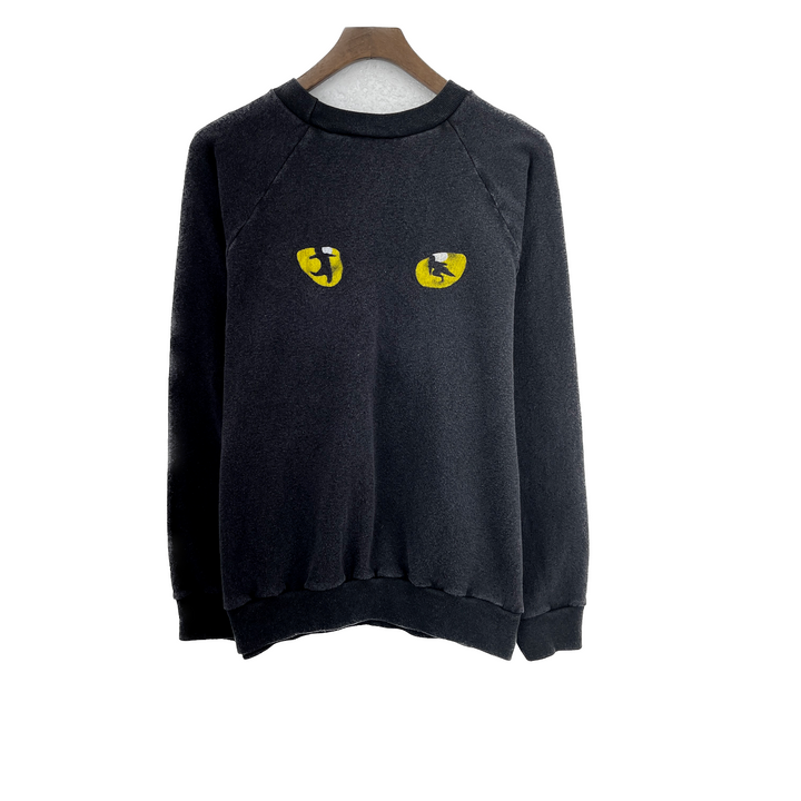 Vintage Cats 1981 Broadway Musical Black Sweatshirt Size S