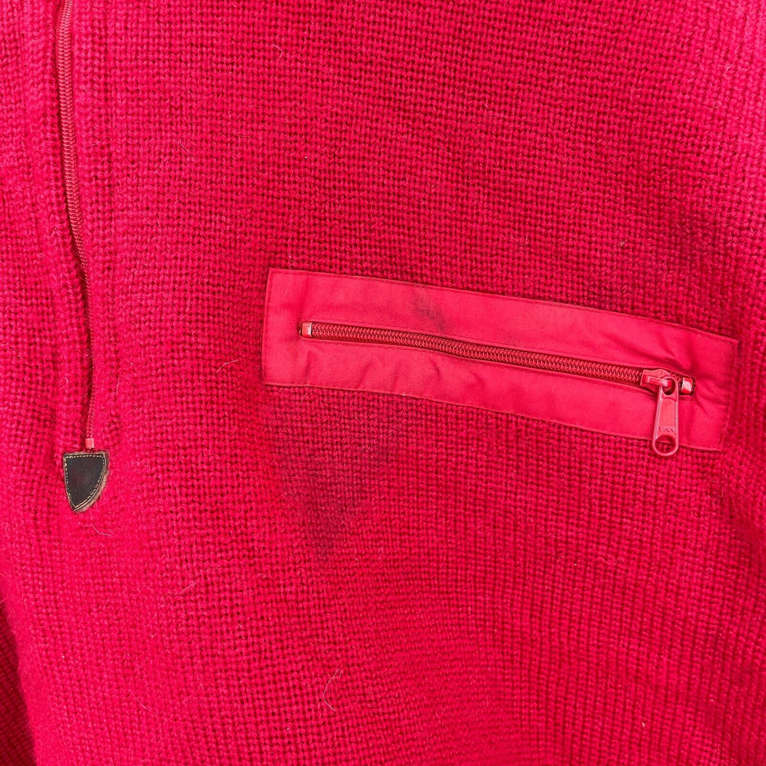 Vintage Patagonia Alpiniste 1/4 Zip Fishermen Fall 1997 Zip Red Sweater Size L