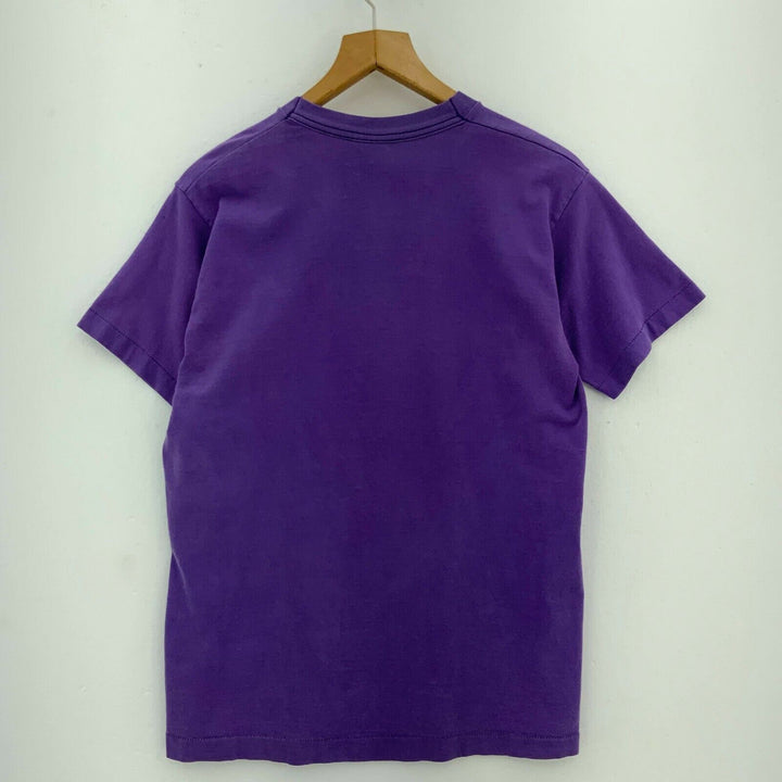 Skull Fireballs Vintage Purple T-shirt Size M Single Stitch 90s