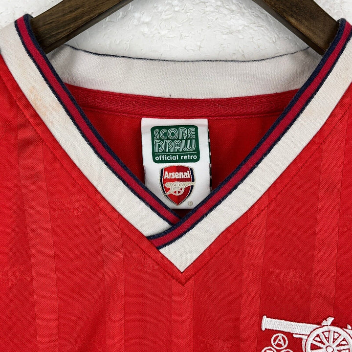 Vintage JVC Arsenal Soccer Football Red Jersey Size XL