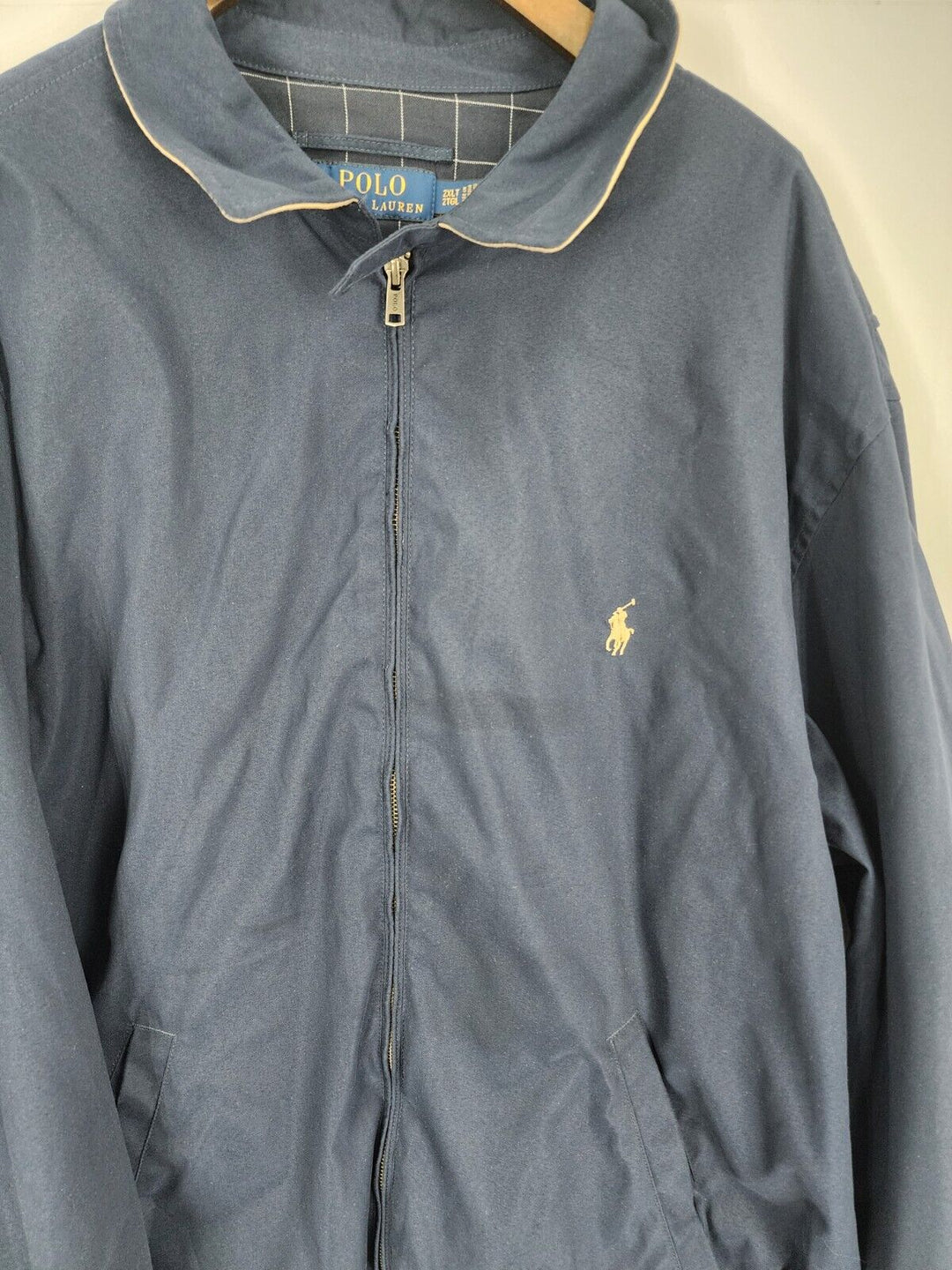 Vintage Polo Ralph Lauren Harrington Jacket Blue Size XXL