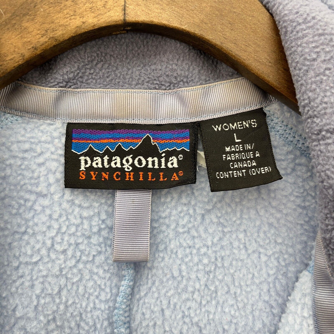Patagonia Synchilla Women's Full Zip Vintage Fleece Vest Size L Purple Canada