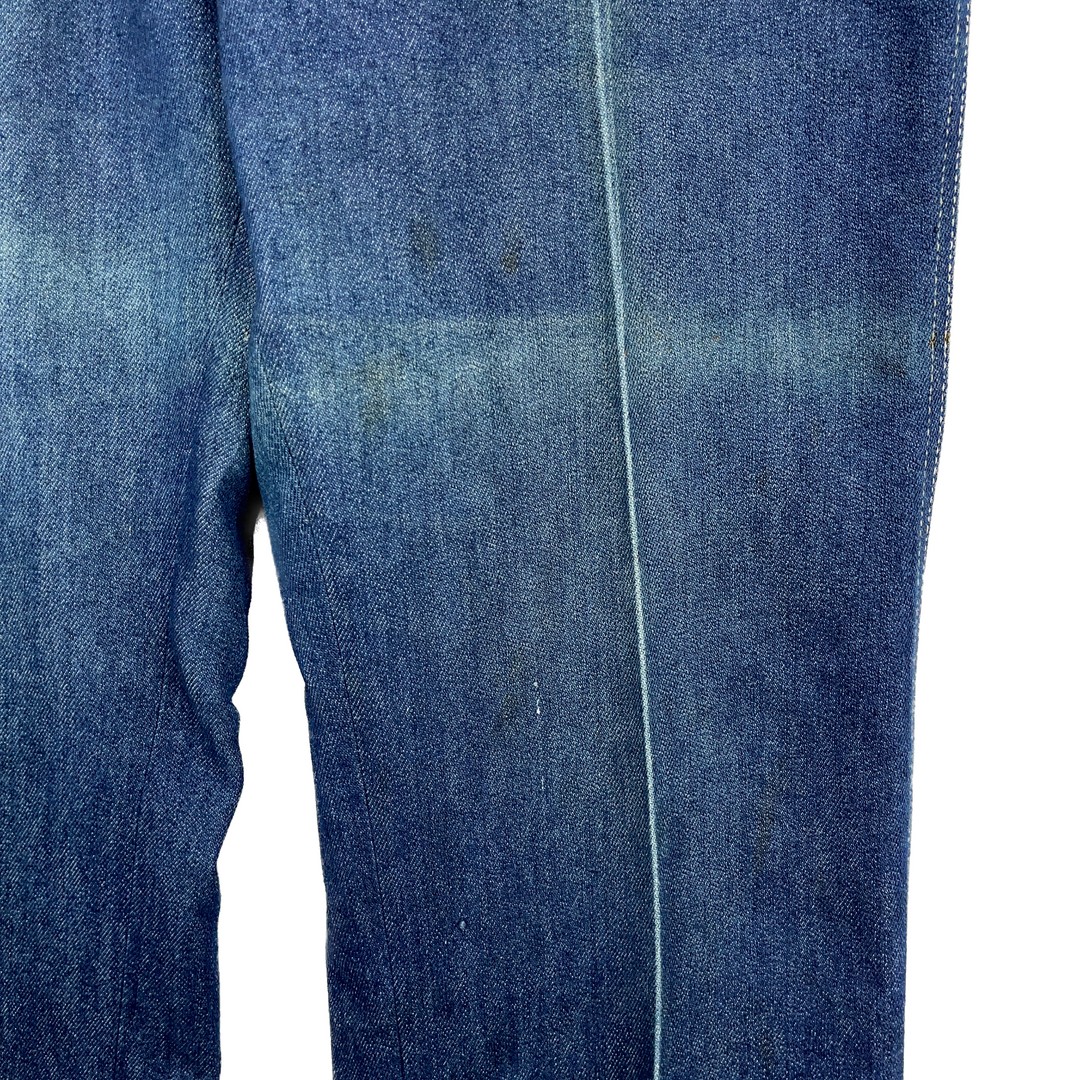 Vintage Levi Strauss Yellow Tab Blue Denim Jeans Size 36 Bell Bottom