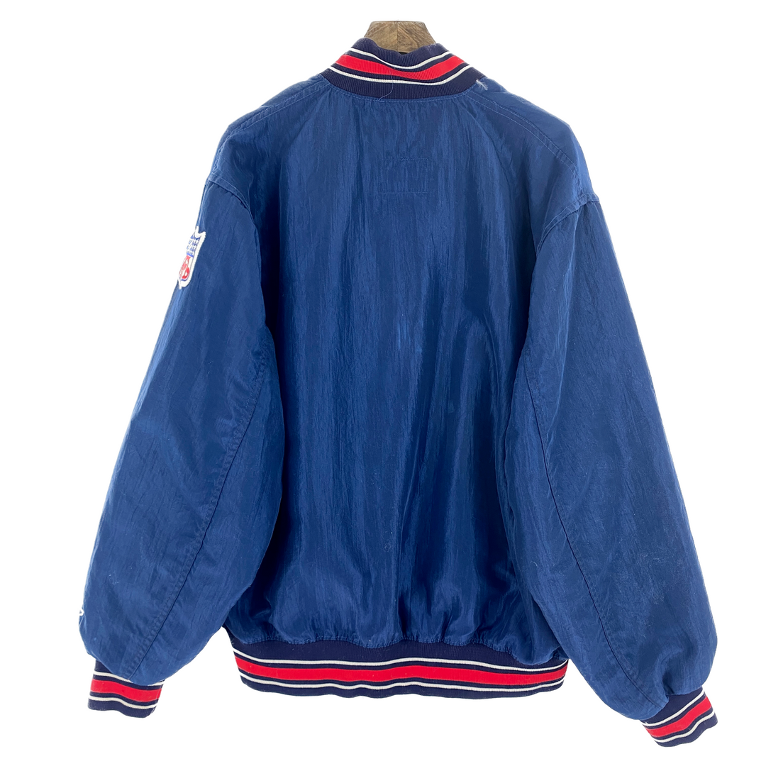 Vintage Starter New England Patriots NFL Blue Pullover Jacket Size L