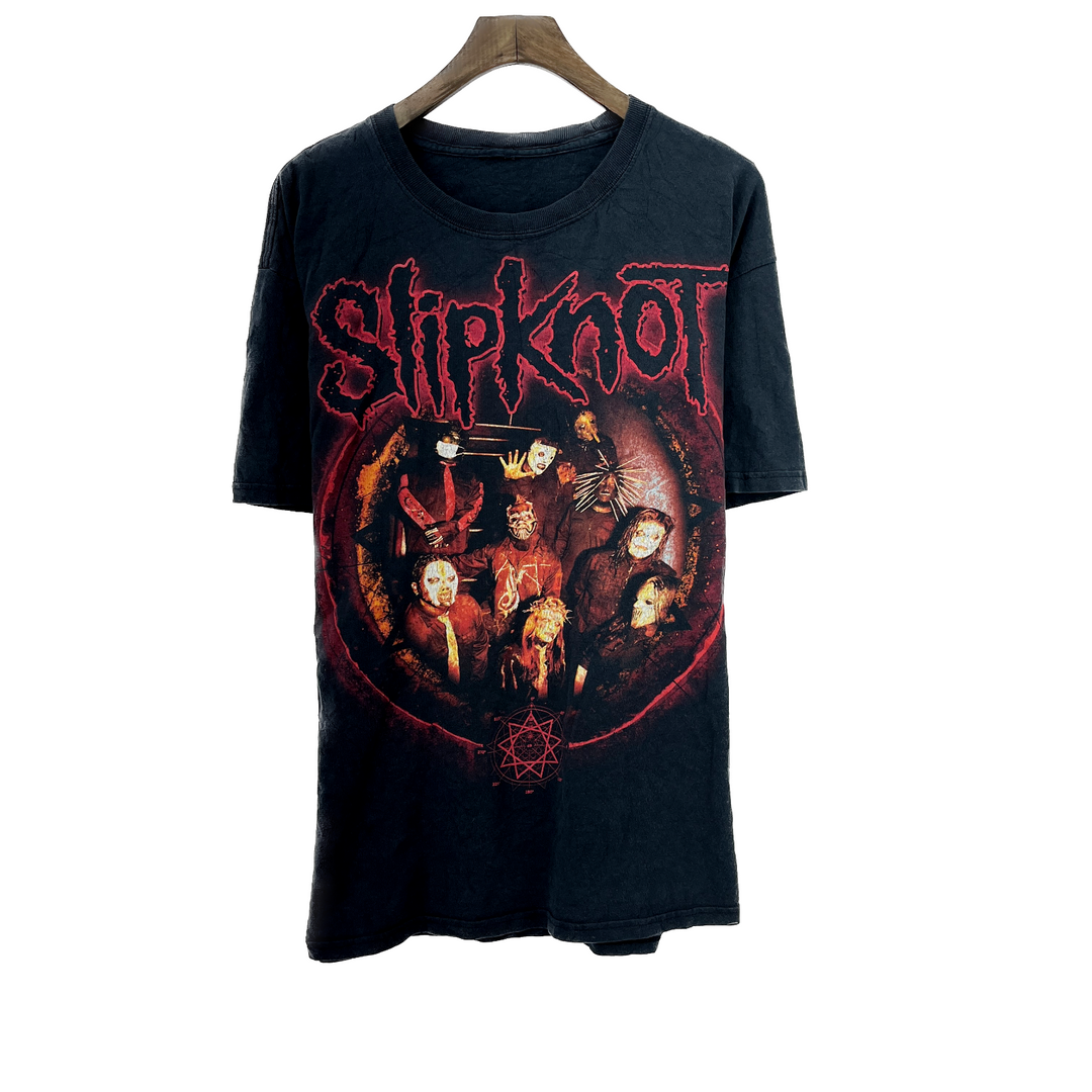 Vintage Slipknot All Hope Is Gone Heavy Metal Band AOP T-Shirt Black Size M