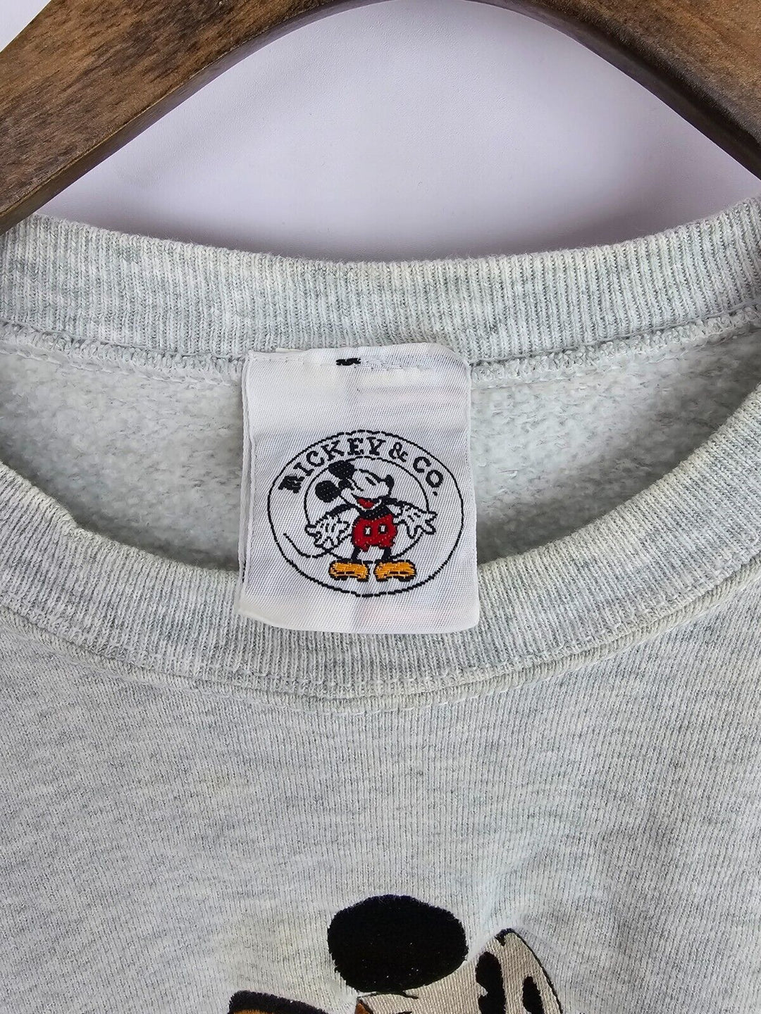 Vintage Mickey Mouse Grey Crewneck Size L