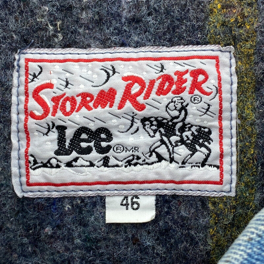 Vintage Storm Rider Lee Button Up Blue Denim Jacket Size 46