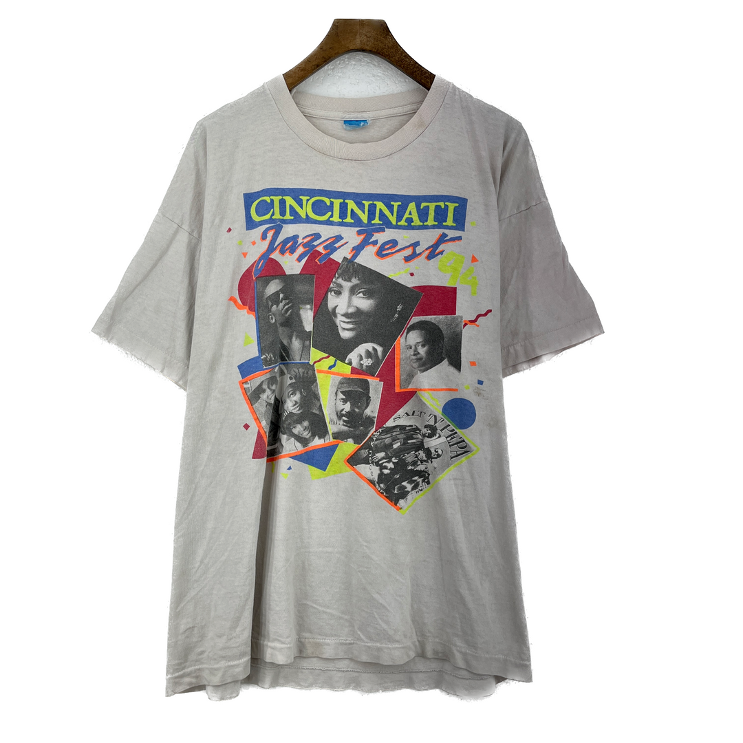 Vintage Cincinnati ‘96 JAZZ Salt-N-Pepa Rap T-shirt XL Rap Hip Hop Maze La Belle