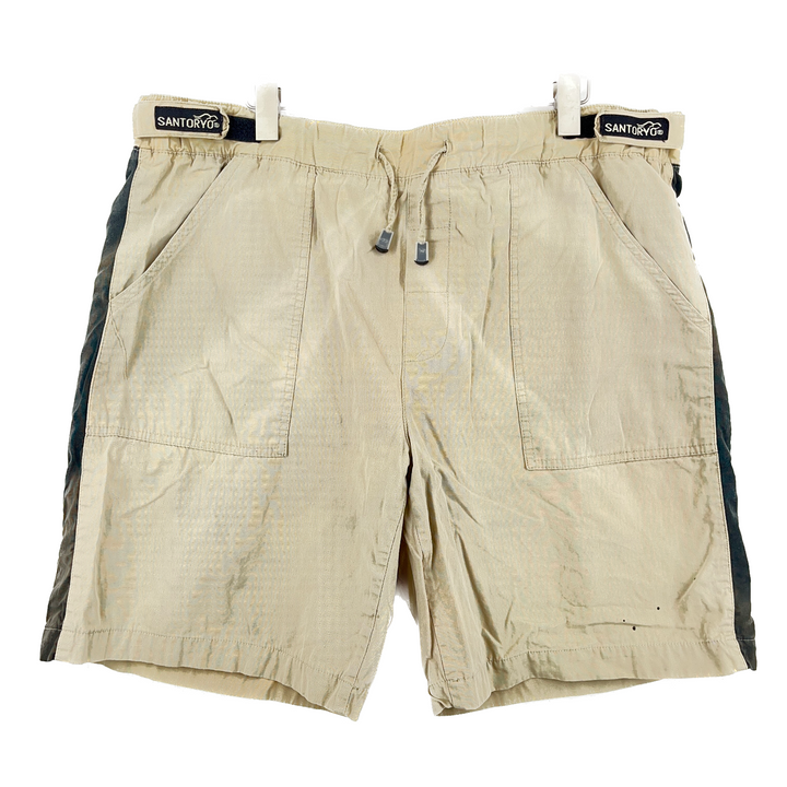 Santoroyo Beige Cargo Lightweight Cargo Shorts Size 40