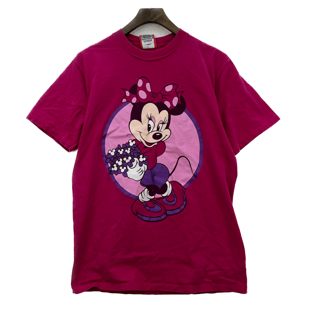 Vintage Disney Minnie Mouse Hot Pink T-shirt Size M Women's