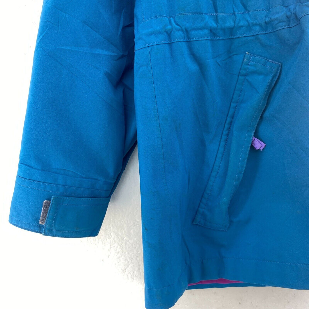L.L Bean Women's Blue Light Hooded Jacket Size M Full Zip Up