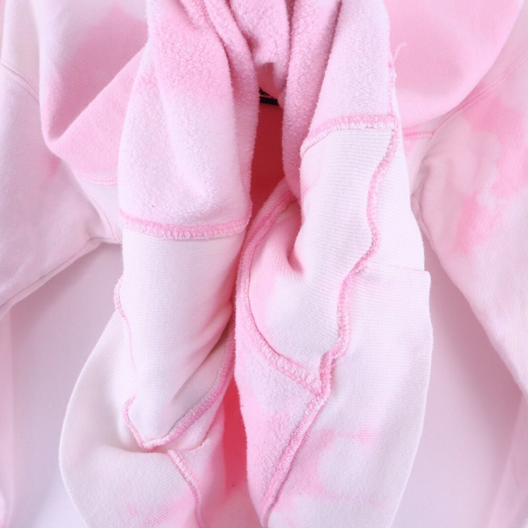 Champion Reverse Weave Vintage Tie Dye Pink Sweatshirt Size Large