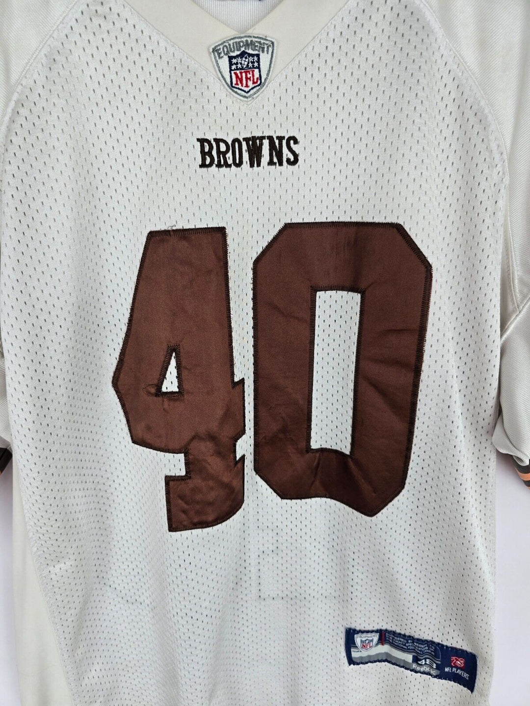 Cleveland Browns Payton Hillis #40 Onfield Reebok NFL Football Jersey Size 48