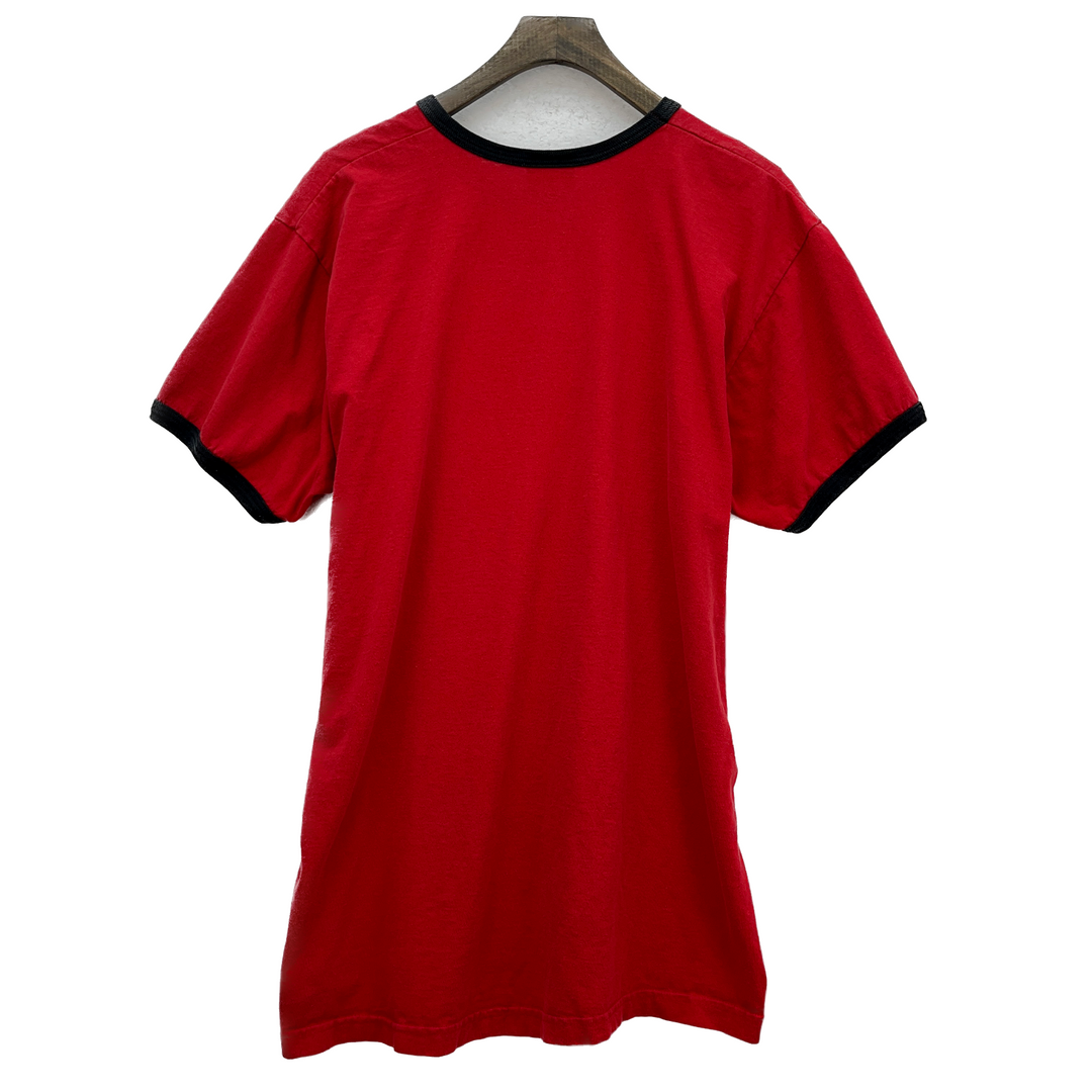 Vintage Nike Hockey Graphic Print Ringer Red T-shirt Size XL