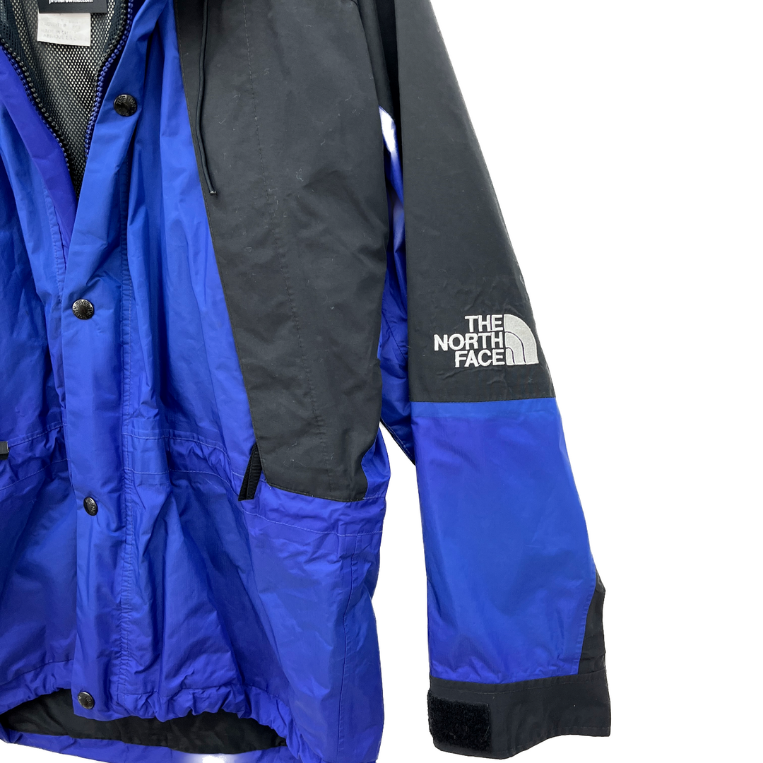 The North Face Mountain Windbreaker Vintage Rain Jacket Size S Blue 90s