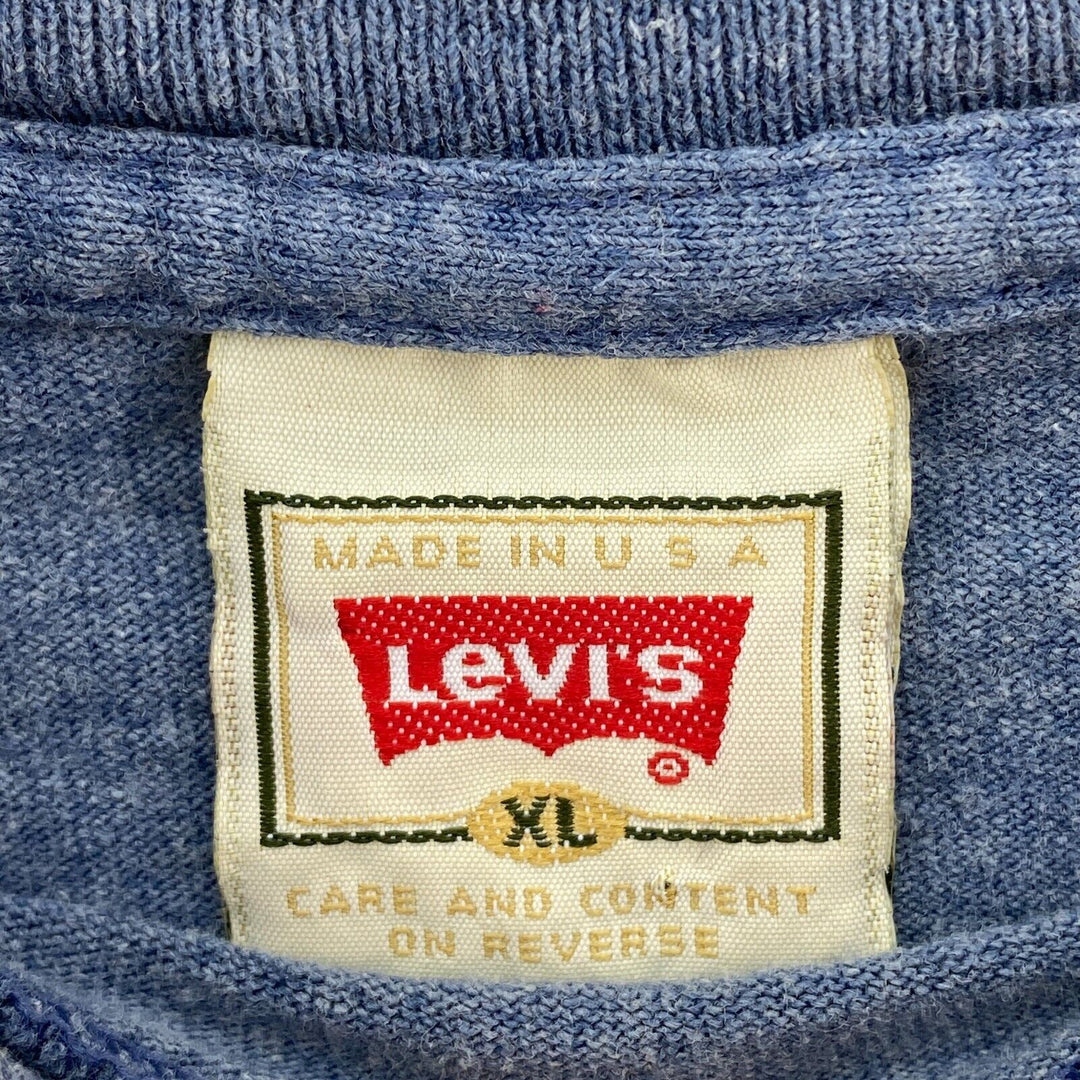 Vintage Levi's Levi Strauss Blue Jeans 1996 Graphic Print T-shirt Size XL