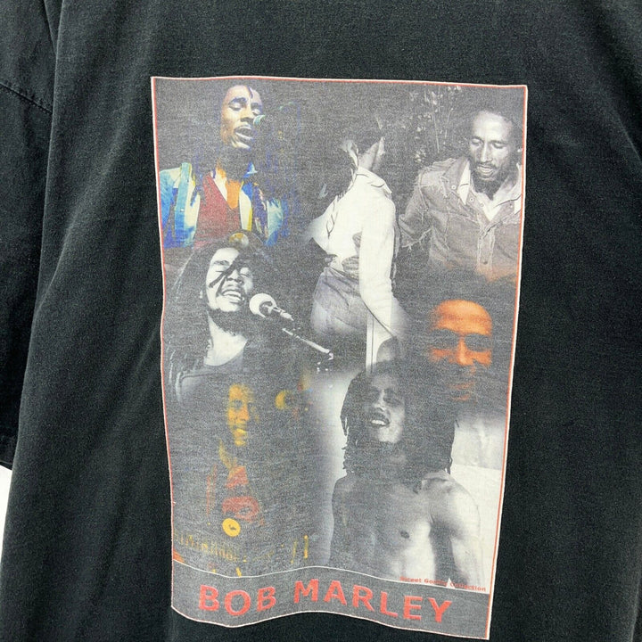 Vintage Pro Player Bob Marley Black T-shirt Size 2XL