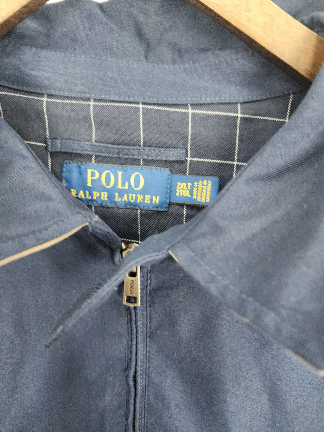 Vintage Polo Ralph Lauren Harrington Jacket Blue Size XXL