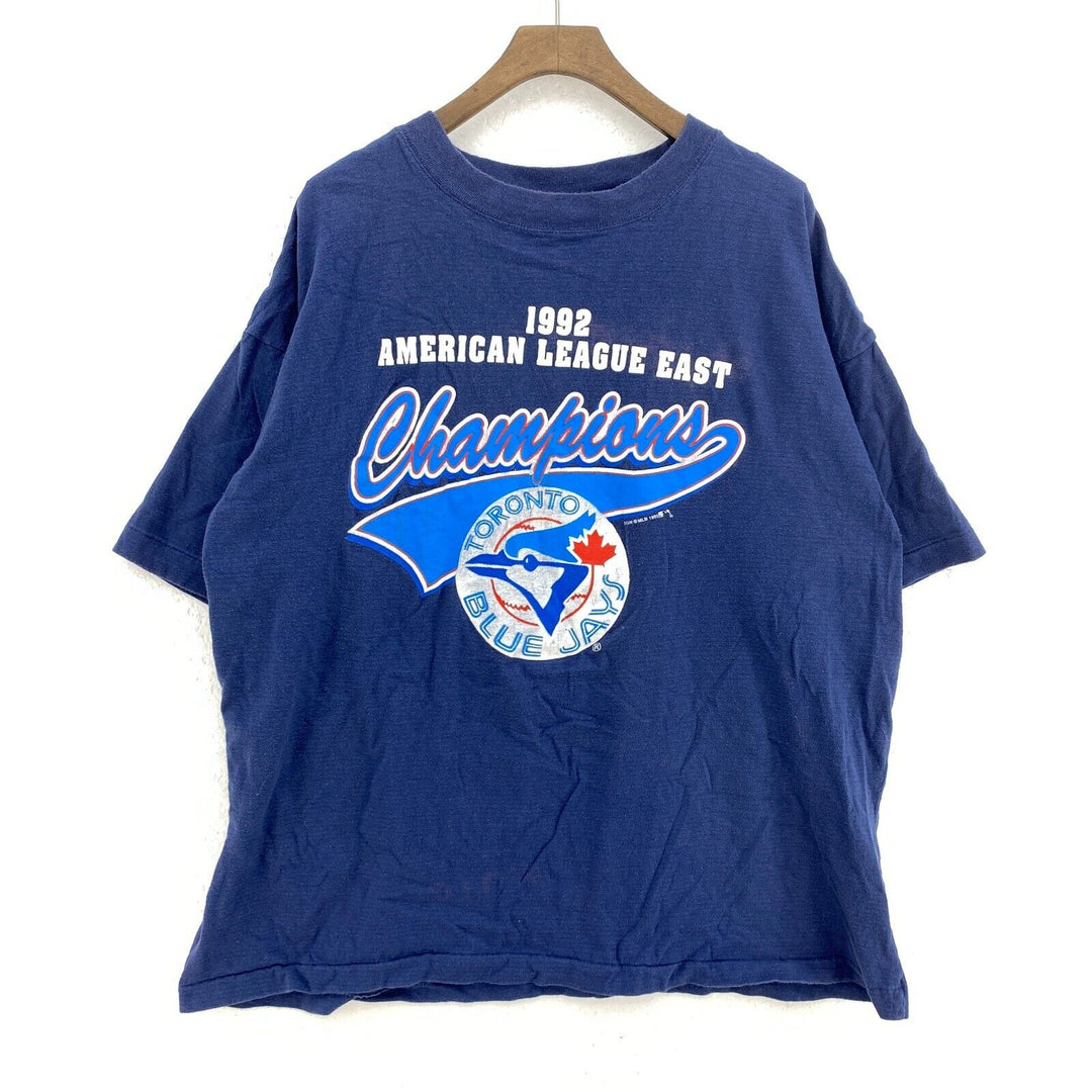 Vintage Toronto Blue Jays MLB 1992 Blue T-shirt Size M Baseball