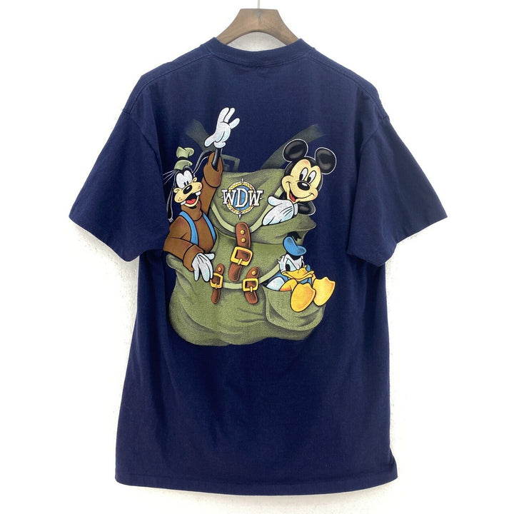 Walt Disney World Logo Mickey Mouse Navy Blue T-shirt Size M