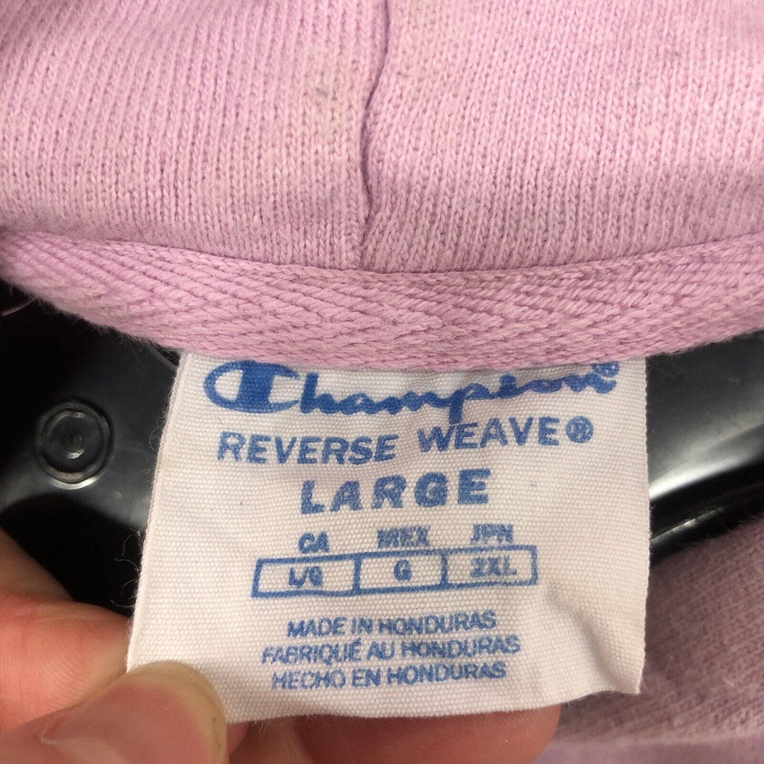 Champion Reverse Weave Vintage Hoodie Size Large Pink 90s