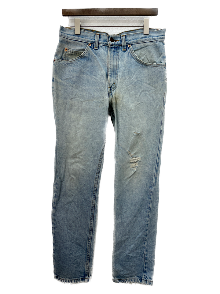 Levi's 506 Orange Tab Standard Fit Straight Vintage Jeans Light Wash Size 32x30