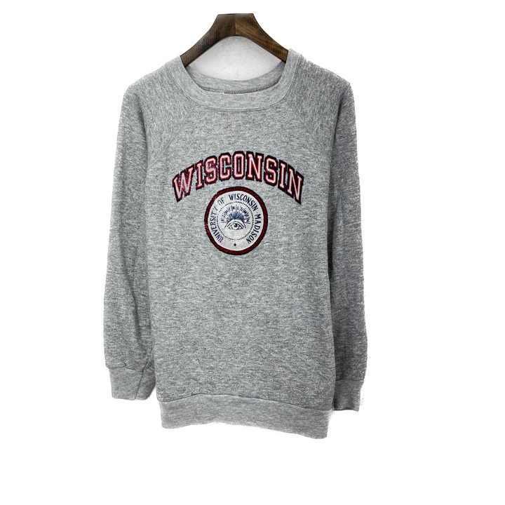 Vintage University Of Wisconsin Madison Gray Sweatshirt Size 2XL