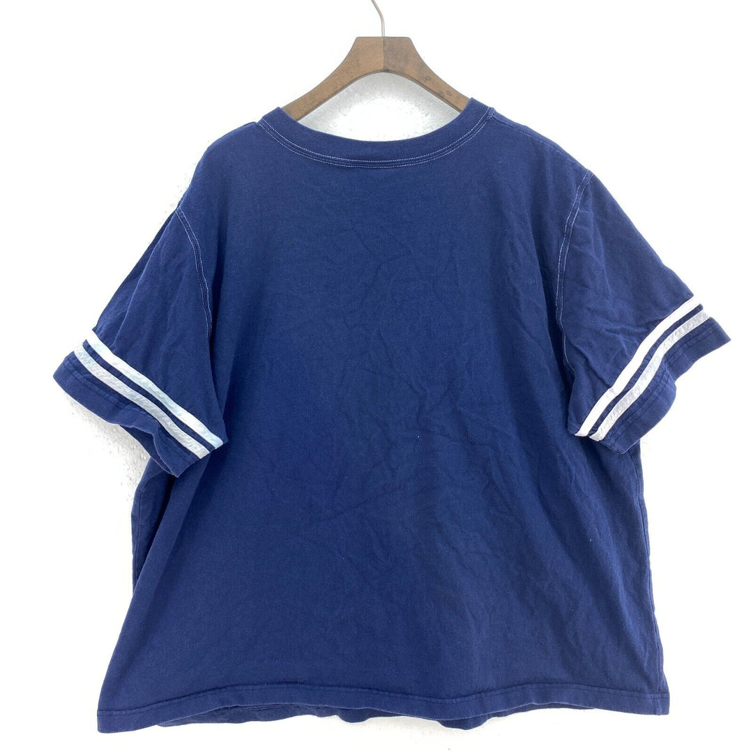 Vintage Disney Winnie The Pooh Hunny Navy Blue V-Neck T-shirt Size L