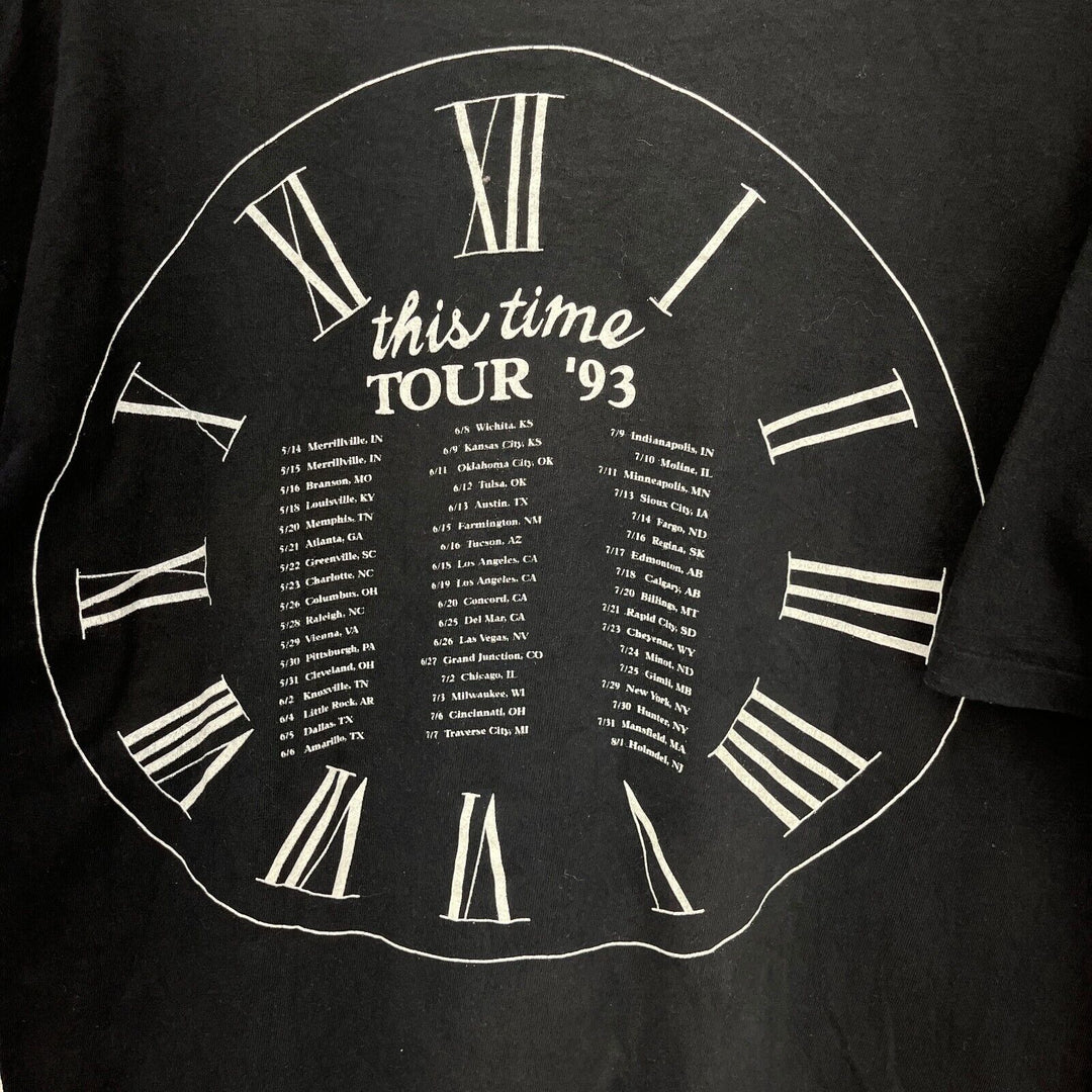 Vintage Dwight Yoakam This Time 1993 North American Tour Black T-shirt Size L