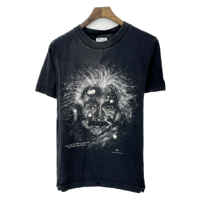 Vintage Albert Einstein 1993 Scientists Black T-shirt Size S