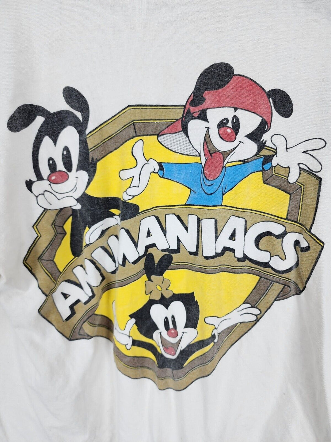 Vintage 1993 Animaniacs T-Shirt Double Sided Single Stitch Made in Usa