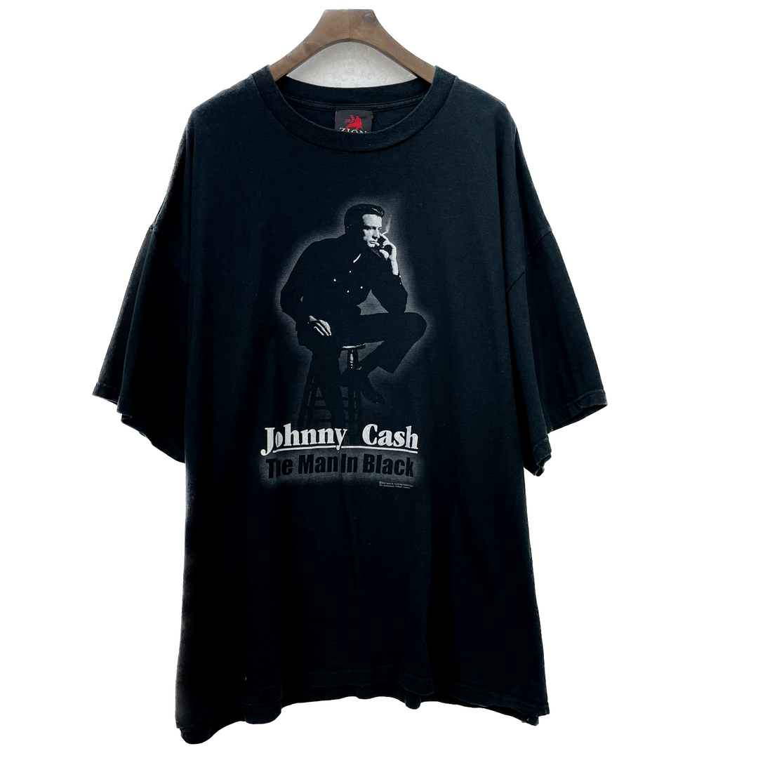 2004 Johnny Cash The Man In Black Zion Vintage T-shirt Size 3XL Black Y2K