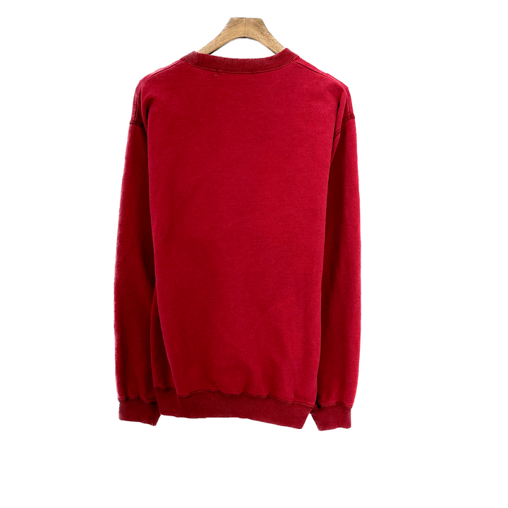 Vintage Club Monaco Logo Red Crew Neck Sweatshirt Size M