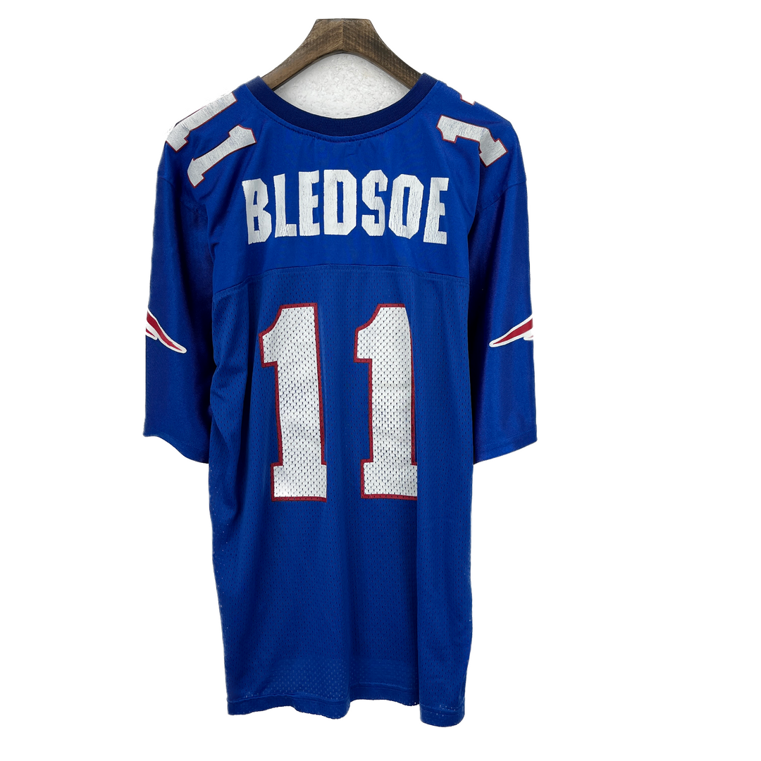Vintage Apex One New England Patriots #11 Eric Bledsoe NFL Blue Jersey Size L
