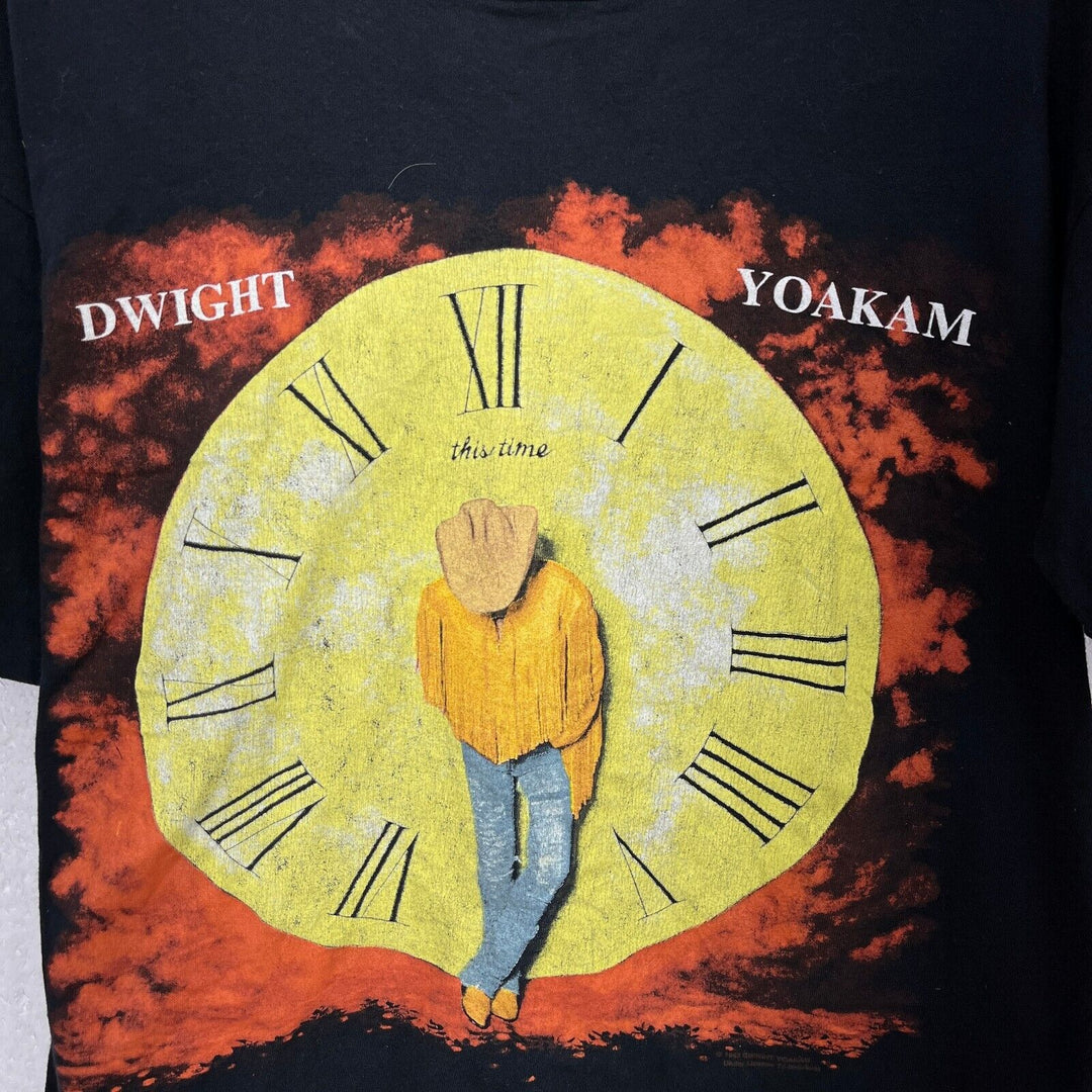 Vintage Dwight Yoakam This Time 1993 North American Tour Black T-shirt Size L