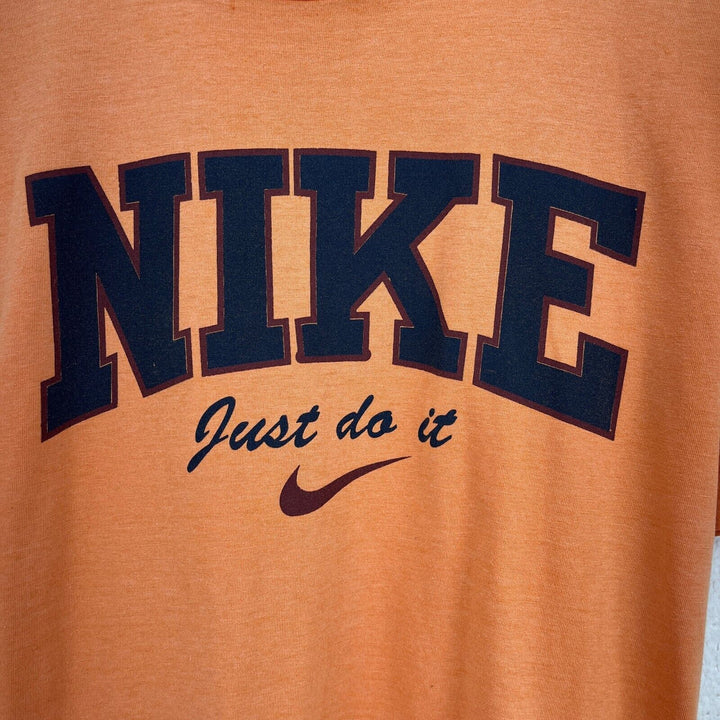 Vintage Nike Just Do It Spell Out Orange T-shirt Size S