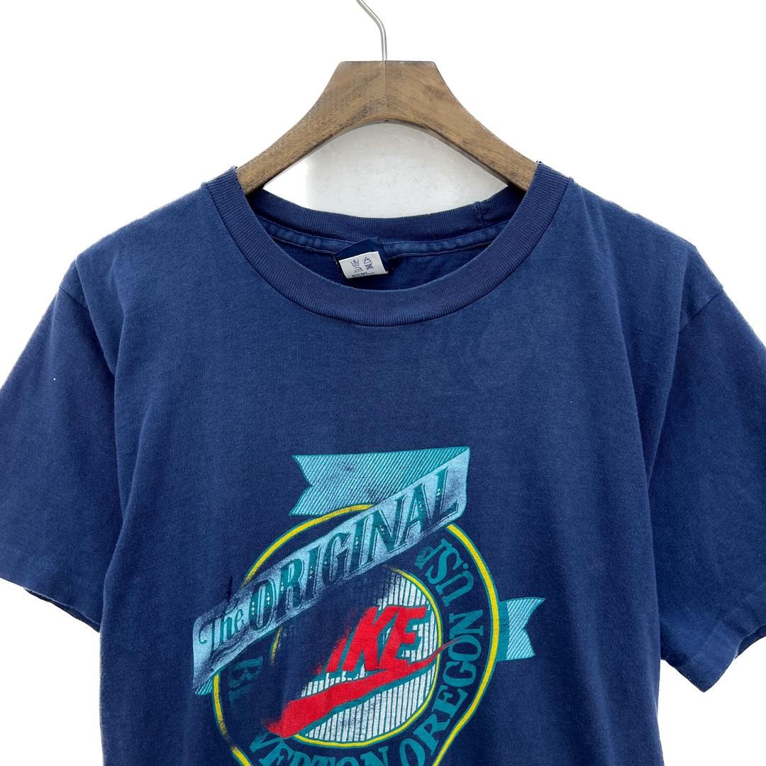 Vintage Nike The Original Navy Blue T-shirt Size L Single Stitch