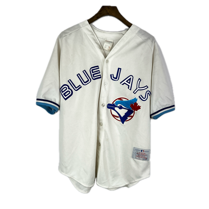 Toronto Blue Jays Vintage 80s 90s Maska CCM Sewn MLB Baseball Jersey Mens L