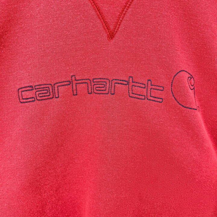 Vintage Carhartt Red Crew Neck Sweatshirt Size 2XL