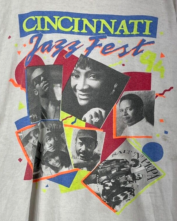 Vintage Cincinnati ‘96 JAZZ Salt-N-Pepa Rap T-shirt XL Rap Hip Hop Maze La Belle