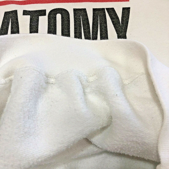 Vintage Grey's Anatomy Drama White Graphic Sweatshirt Size M 90s