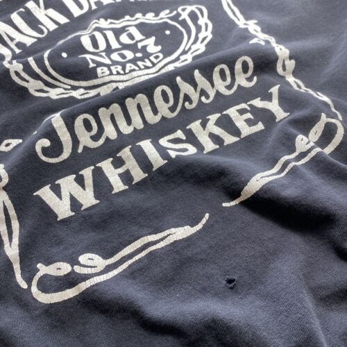 Vintage Jack Daniels Tennessee Whiskey Black T-shirt Size L