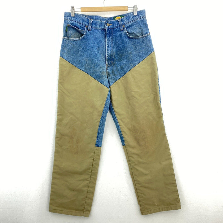 Vintage Cabela's Regular Fit Vintage Double Knee Blue Denim Jeans Size 34x30
