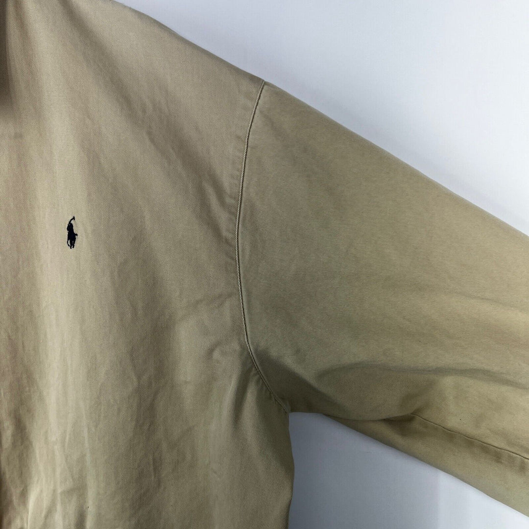 Vintage Polo by Ralph Lauren Windbreaker Harrington Jacket Tan Size XL