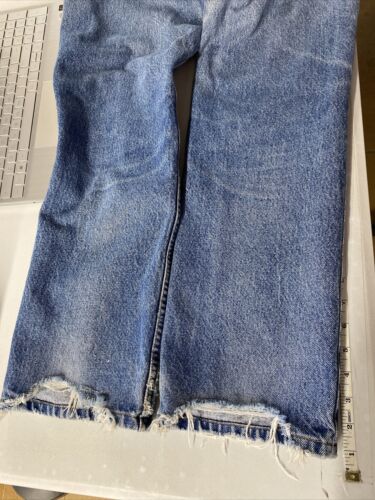 Vintage Levi's 619 Orange Tab Medium Wash Blue Denim Jeans Size 32 x 34