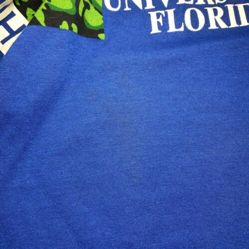 University of Florida Gators NCAA Vintage T-shirt Size XL Blue Single Stitch 90s