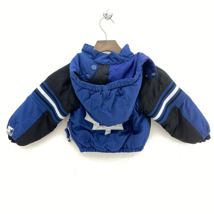 Starter Toronto Maple Leafs Insulated Hooded Jacket Size 2T Blue 1 Zip Kid's