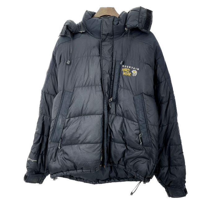 Vintage Mountain Hard Wear Full Zip Black Puffer Jacket Size M