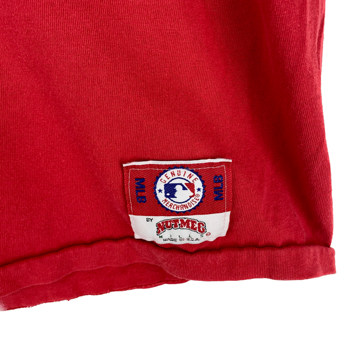 Vintage Nutmeg MLB Philadelphia Phillies Red T-shirt Size XL Single Stitch